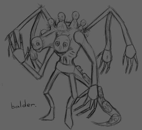 the weird baldi inkfell skin for pc2&#39;s april fools update. personally my favorite skin out of them all.
